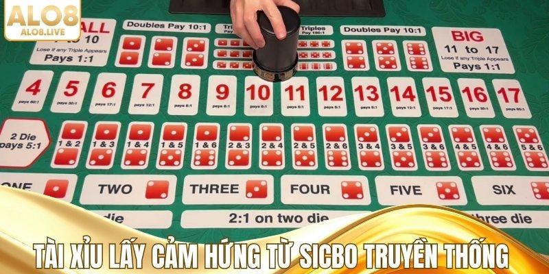 Tài xỉu lấy cảm hứng từ Sicbo truyền thống