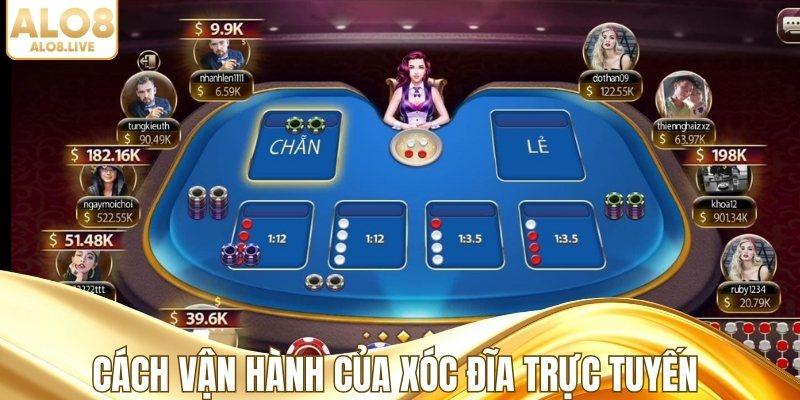 Cách vận hành của xóc đĩa trực tuyến